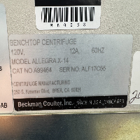 Beckman Allegra X-14 Centrifuge image 3